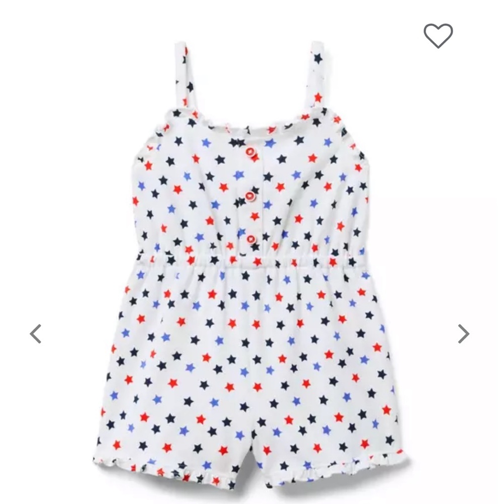 Star Ruffle Cuff Romper